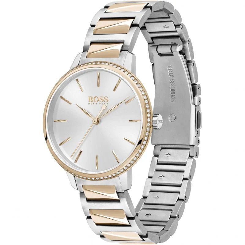 Hugo Boss Womens 1502567 Signature Two Tone Stainless Steel Watch