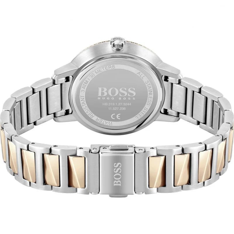 Hugo Boss Womens 1502567 Signature Two Tone Stainless Steel Watch