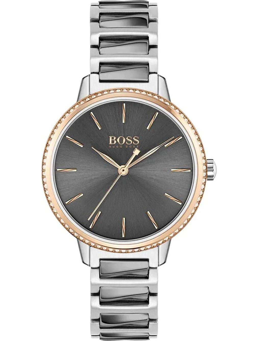 Hugo Boss Womens 1502569 Signature Two Tone Stainless Steel Watch