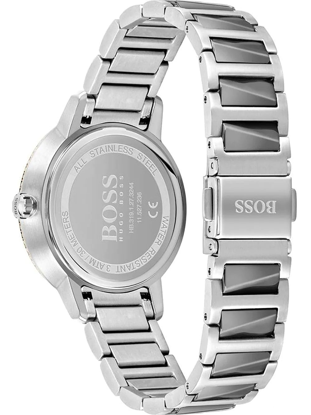 Hugo Boss Womens 1502569 Signature Two Tone Stainless Steel Watch