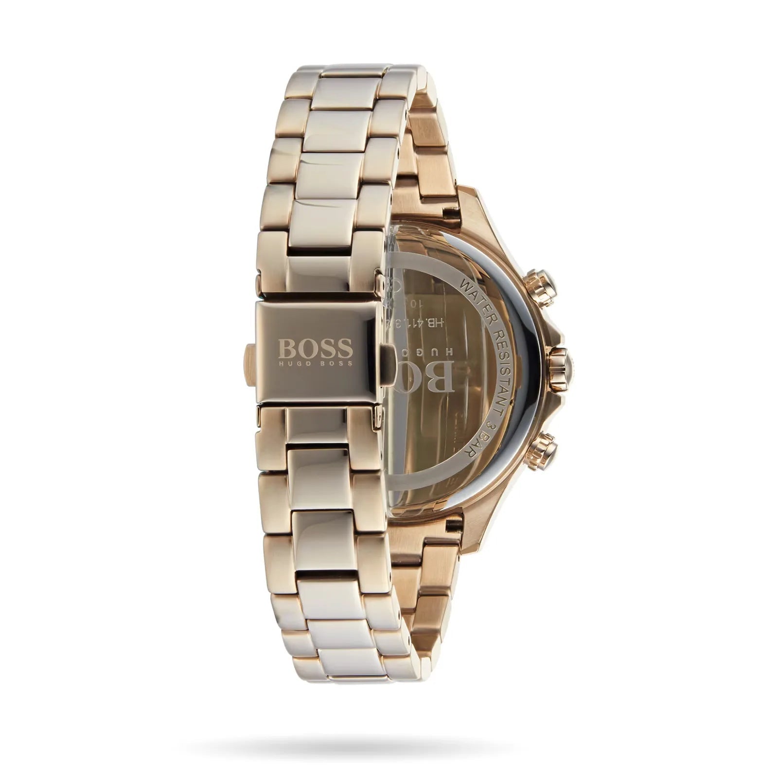 Hugo Boss Womens 1502566 Pandora Gold Tone Stainless Steel Watch With Blue Dial