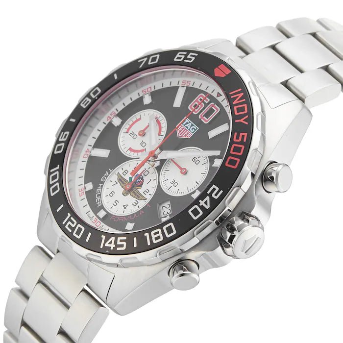Tag Heuer Formula 1 Quartz Chronograph 43mm Mens Watch Stainless Steel Case Bracelet With Anthracite Dial