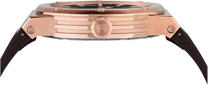 Salvatore Ferragamo F 80 Black Dial Black Rubber Strap Watch For Men Sfhy02522