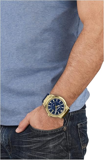 Salvatore Ferragamo F 80 Blue Dial Blue Rubber Strap Watch For Men Sfhy02822