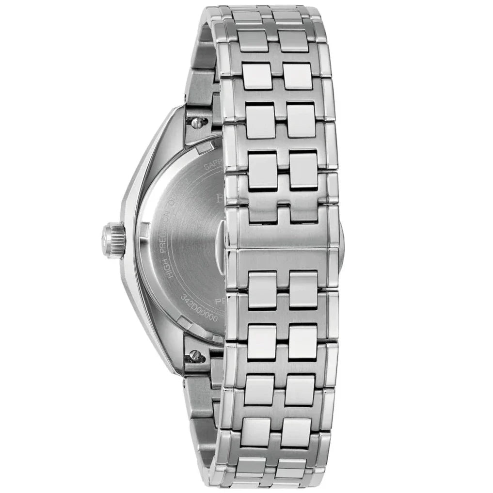 Bulova Jet Star Automatic Mens Silver Watch 96k112