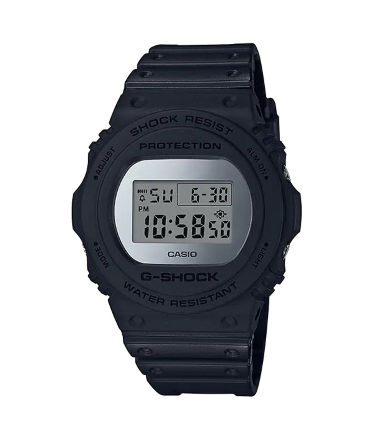 Casio G Shock Watch Mens Round Metallic Gold Mirror Face Dw 5700bbma 1dr