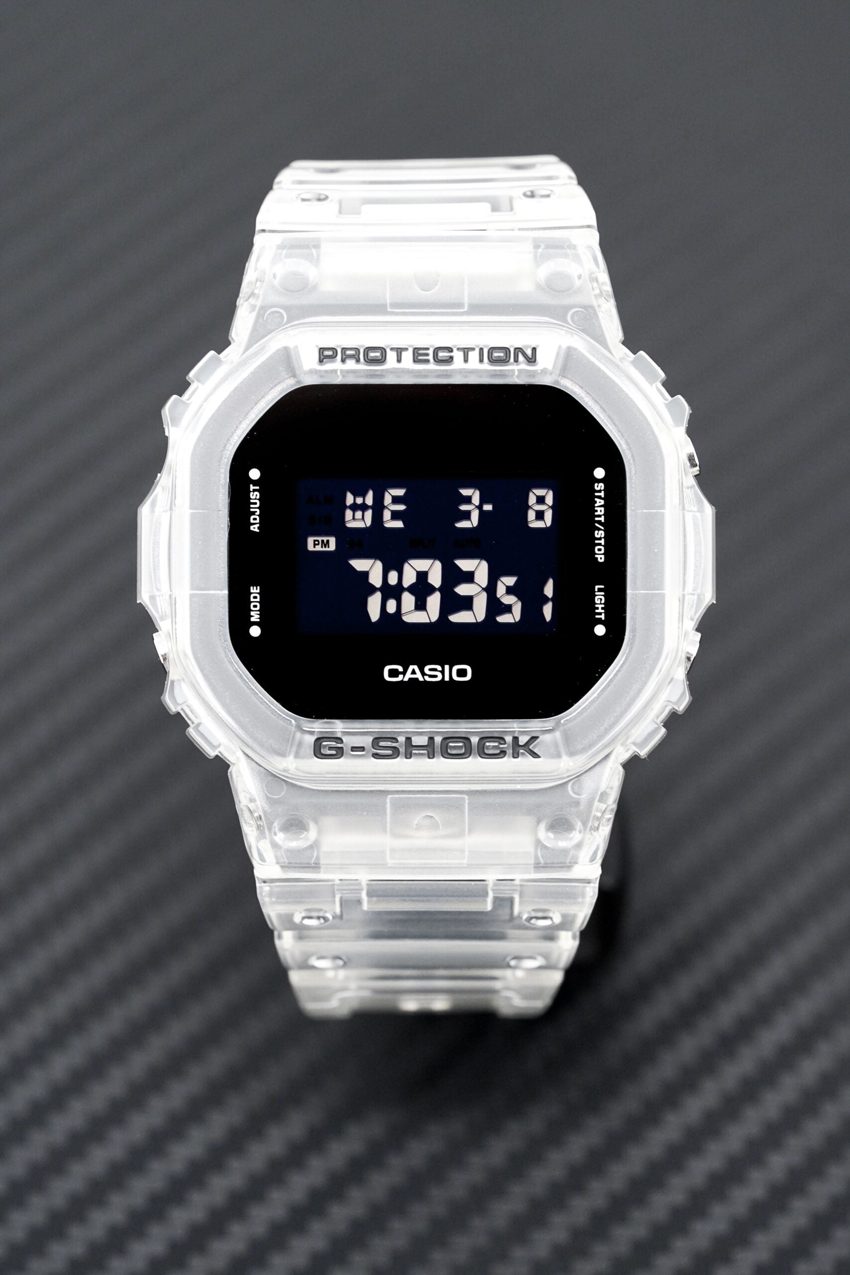 Casio G Shock Mens Watch Translucent Dw 5600ske 7dr