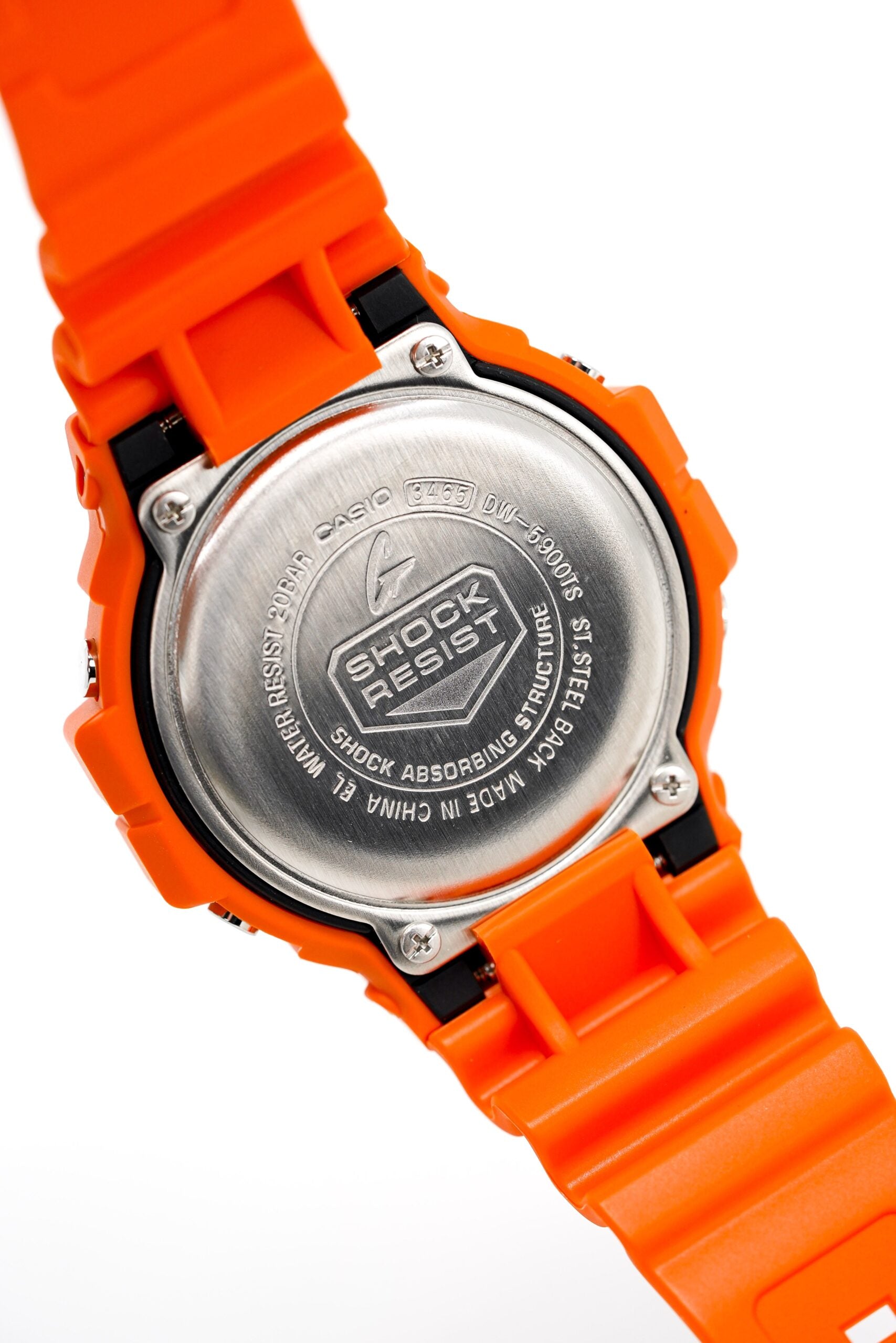 Casio G Shock Watch Mens Shock Tech Orange Dw 5900ts 4dr