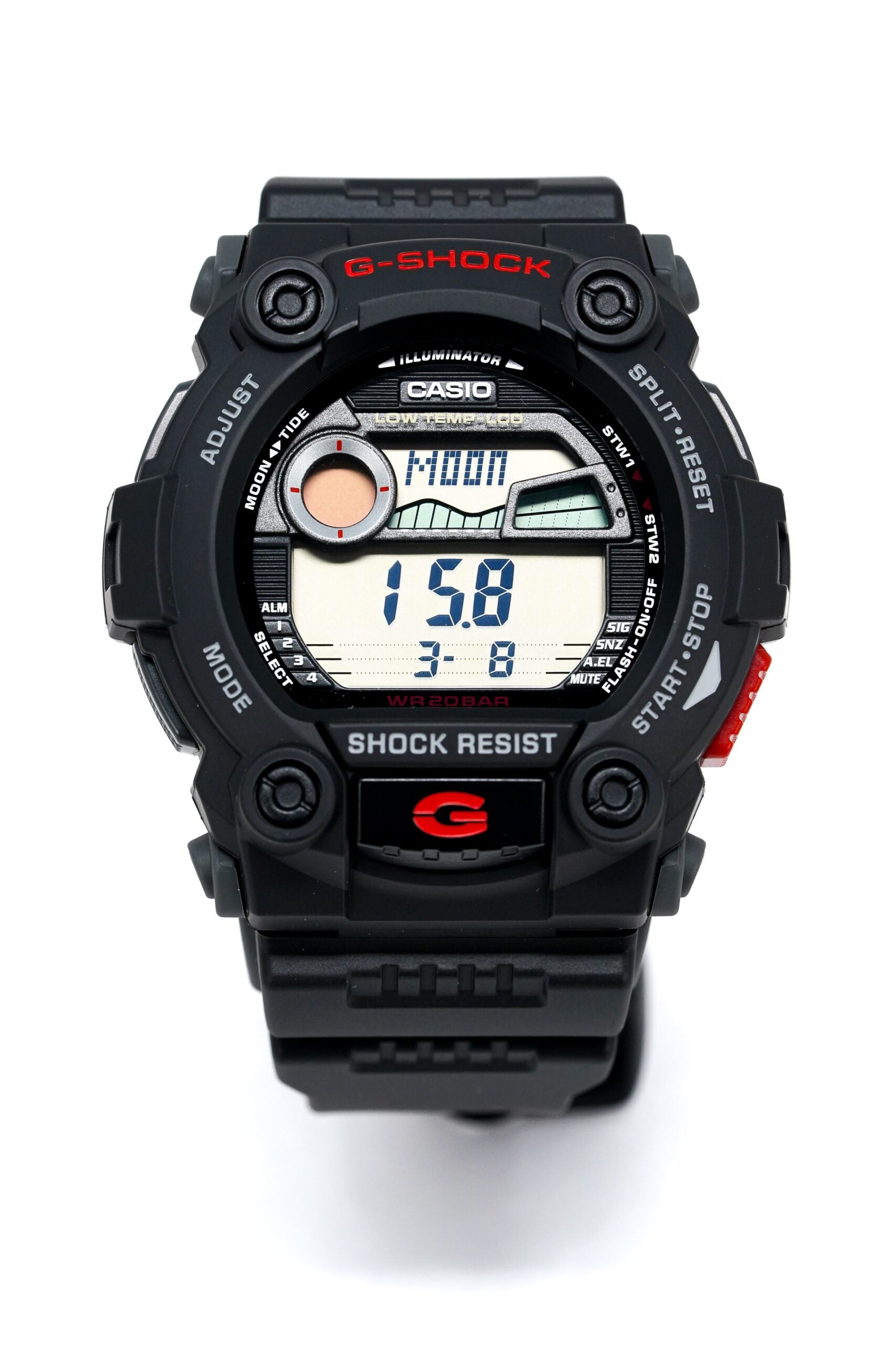 Casio G Shock Watch Mens G Rescue Black Red G 7900 1dr