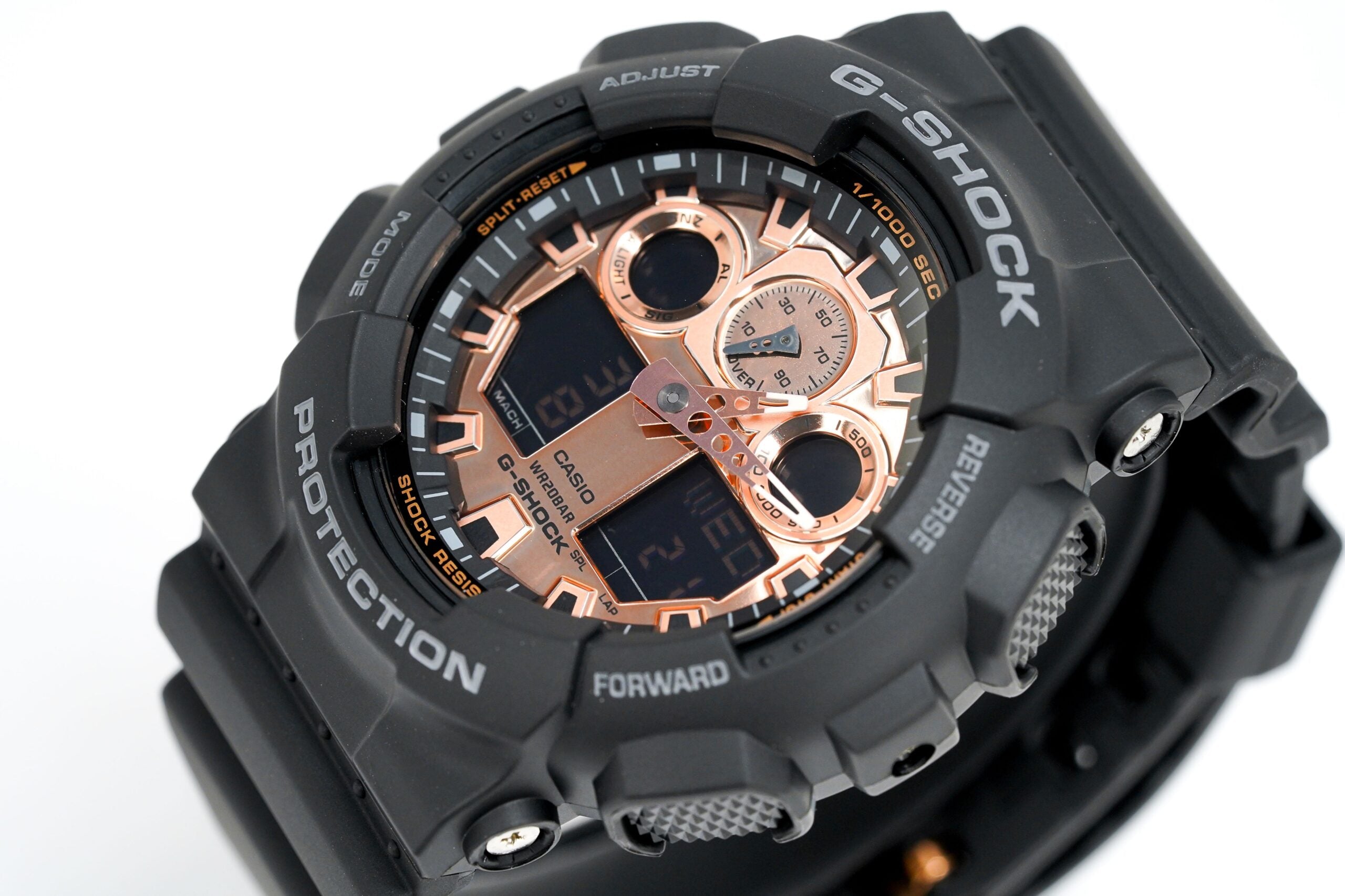 Casio G Shock Watch Mens Rose Gold Ga 100mmc 1adr