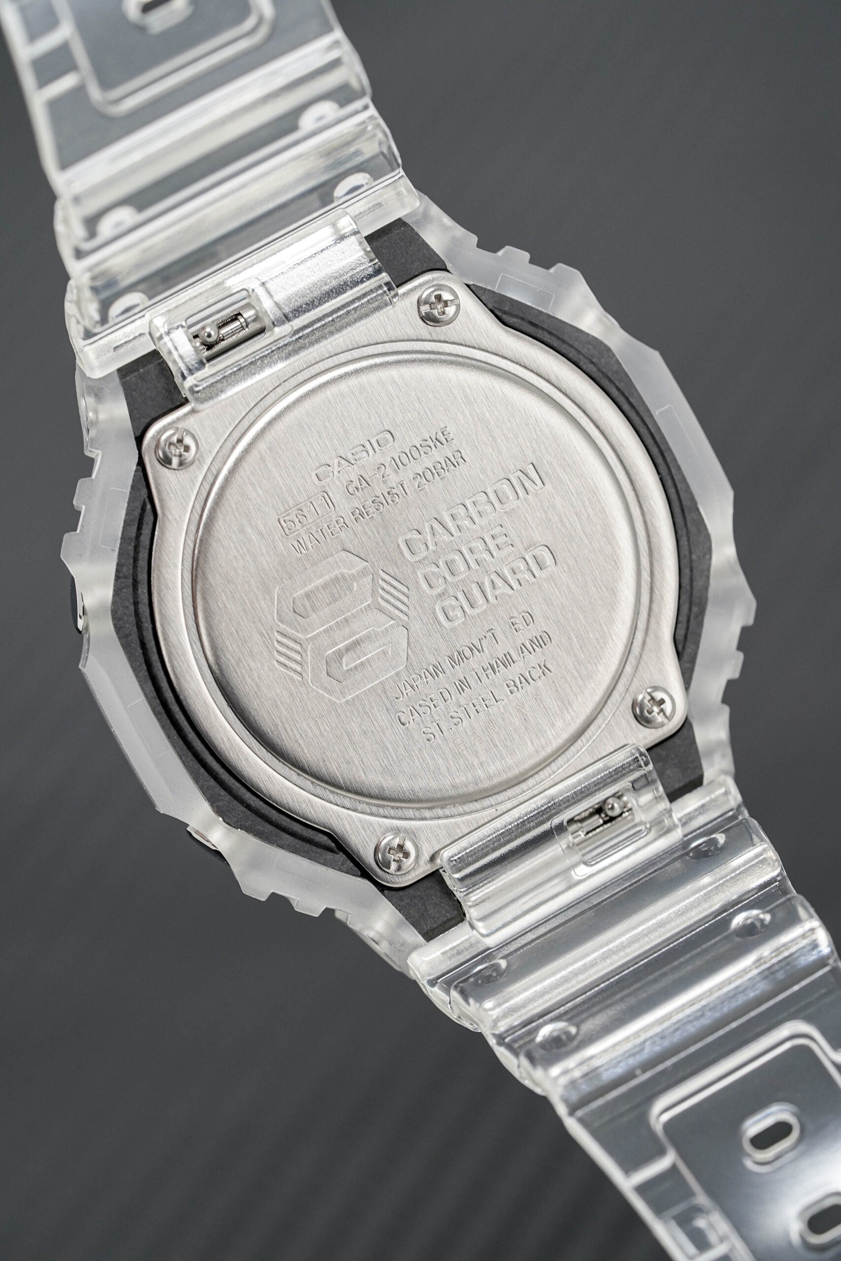 Casio G Shock Watch Skeleton Series Clear White Ga 2100ske 7adr