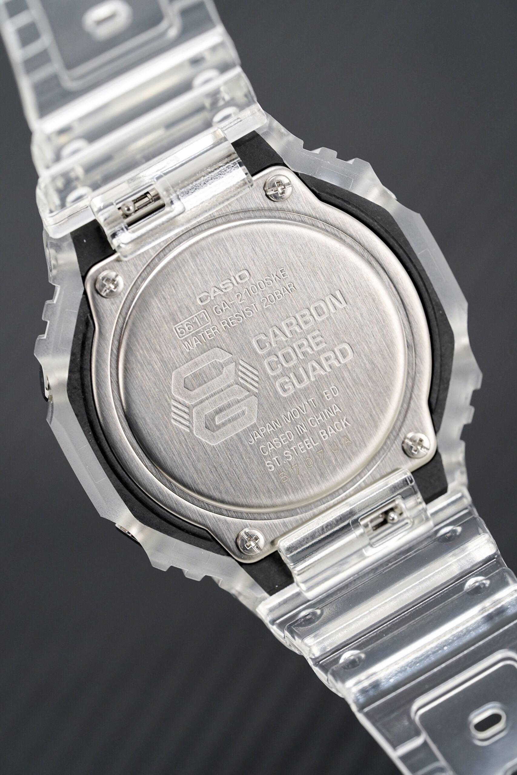 Casio G Shock Watch Skeleton Series Clear White Ga 2100ske 7aer