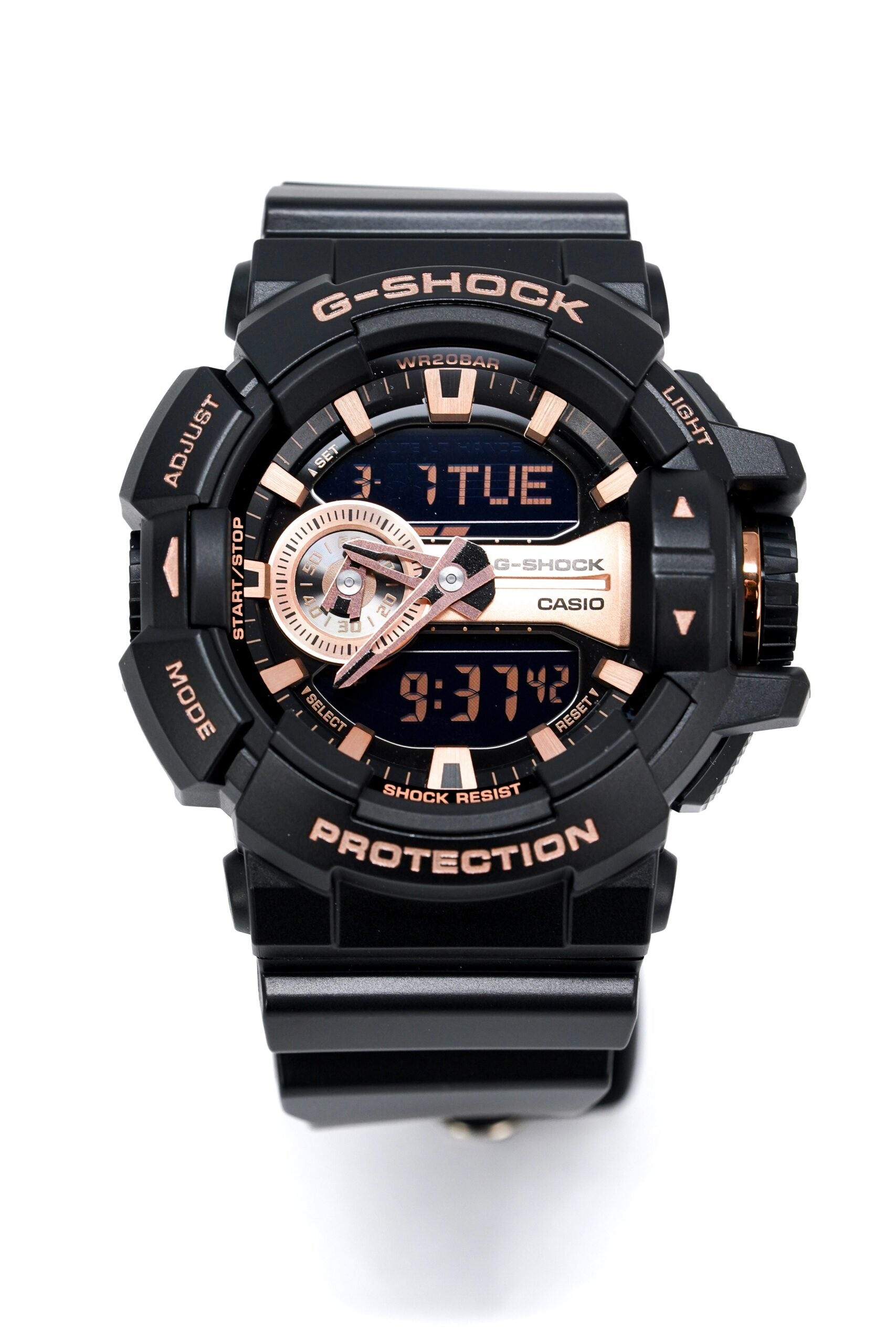 Casio G Shock Watch Mens Oversized Rose Gold Ga 400gb 1a4dr