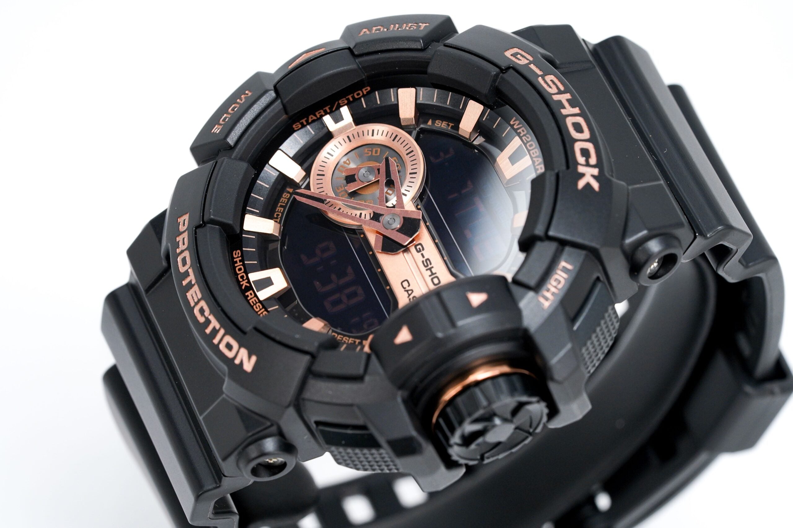Casio G Shock Watch Mens Oversized Rose Gold Ga 400gb 1a4dr