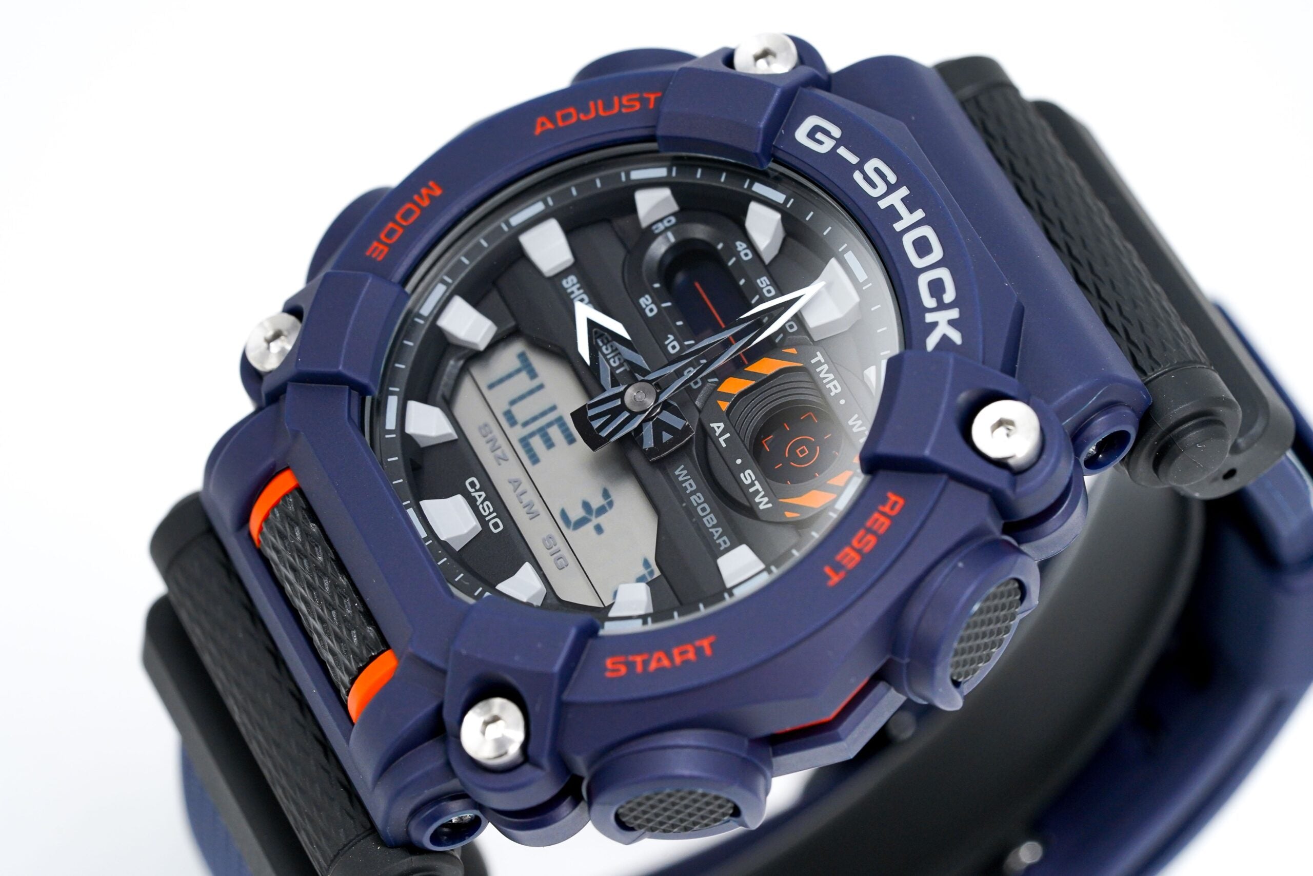 Casio G Shock Watch Heavy Duty Blue Orange Ga 900 2aer