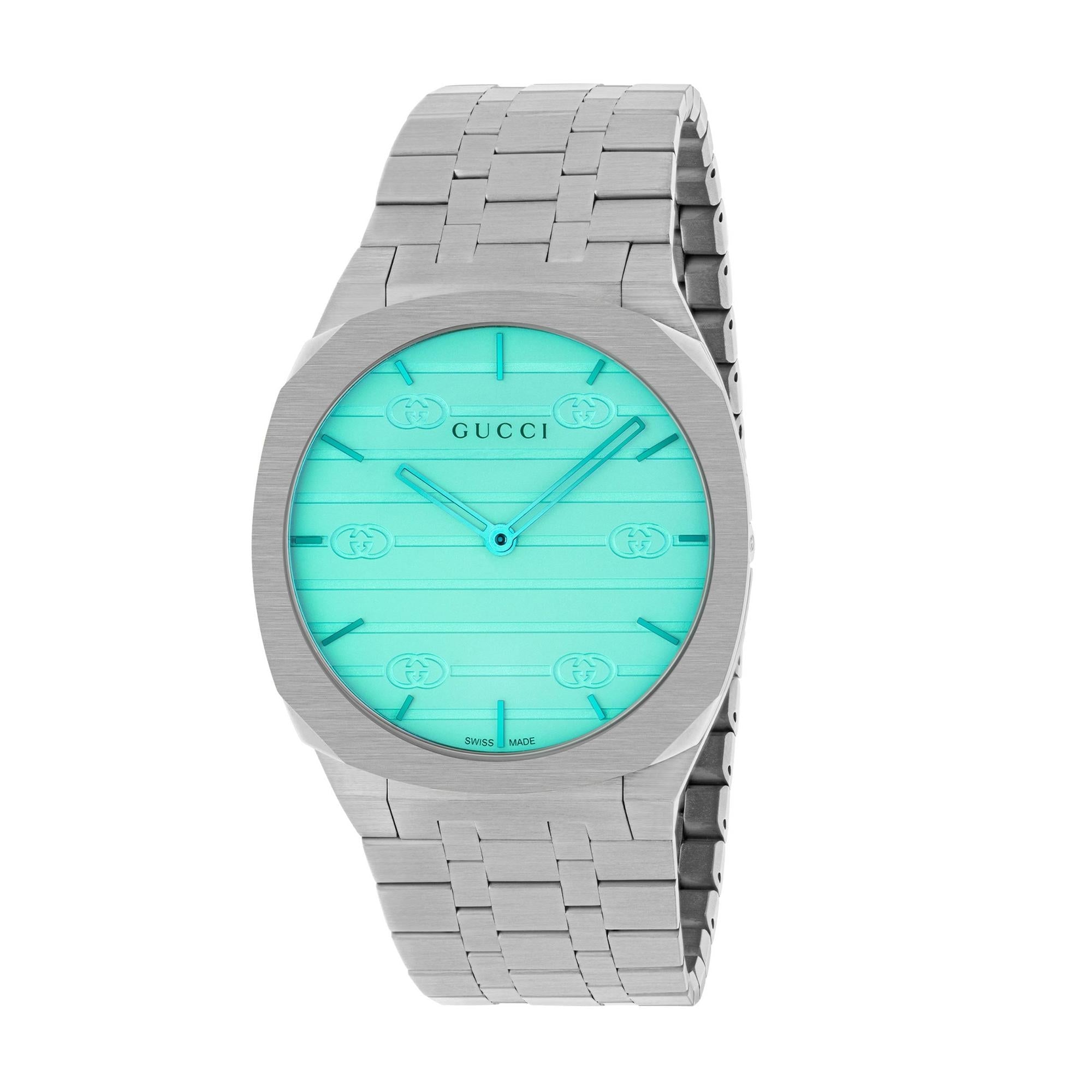 Gucci 25h Blue Watch Ya163409