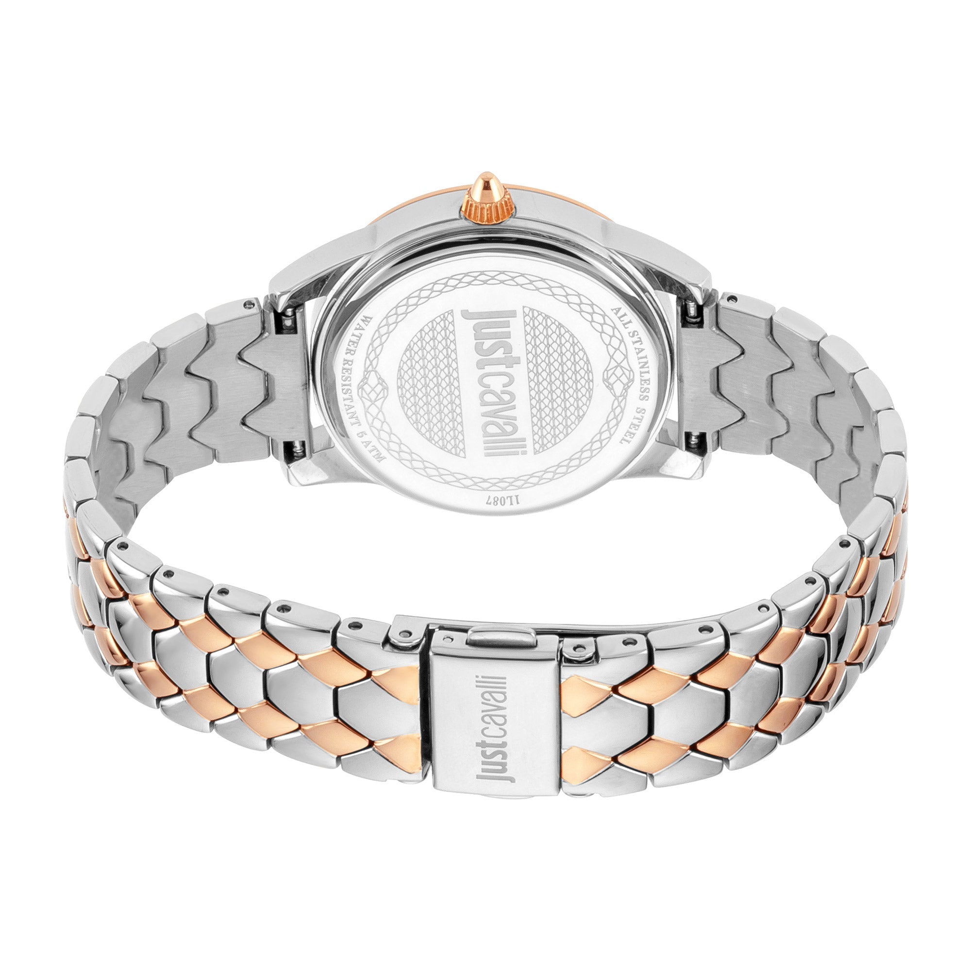 Just Cavalli SET Steel Yellow Gold TwoTone Zircons
