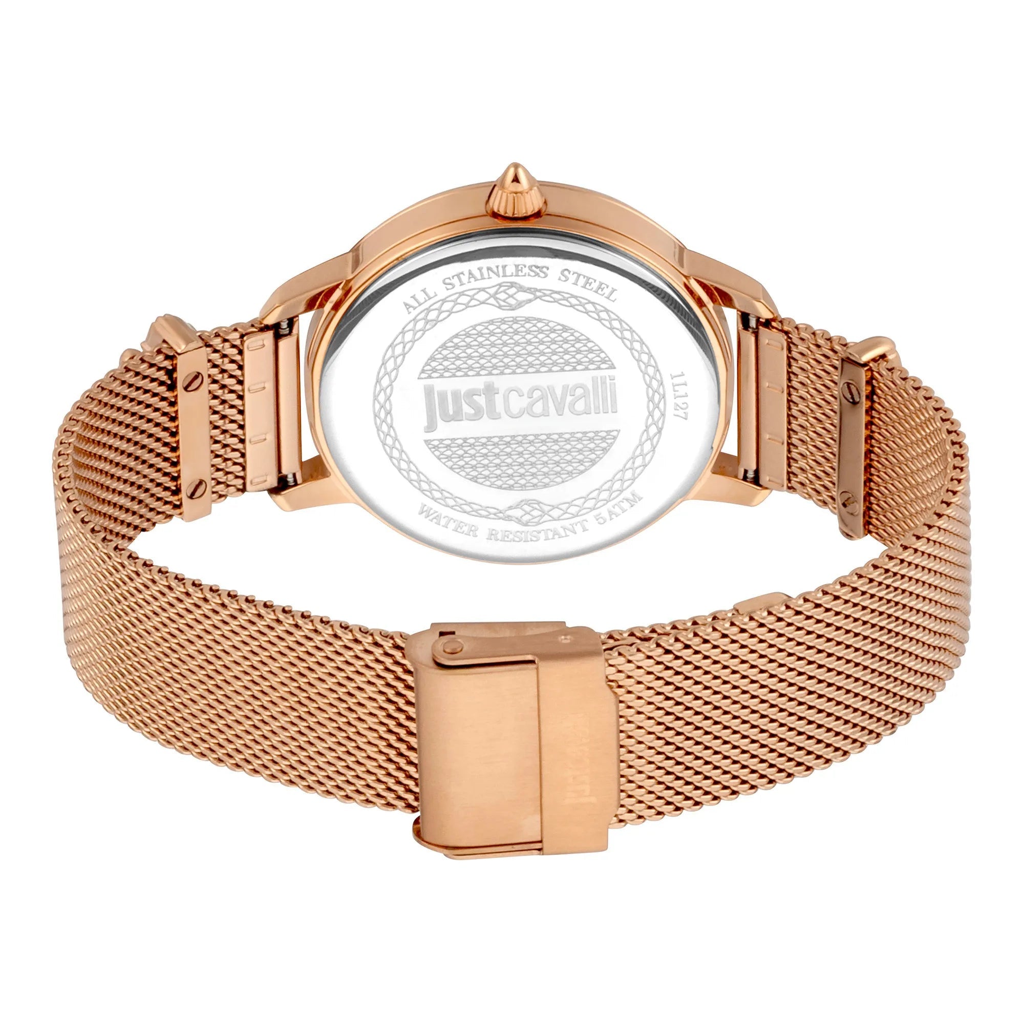 Just Cavalli Just per me Steel Rose Gold Blue Zebra Glitter