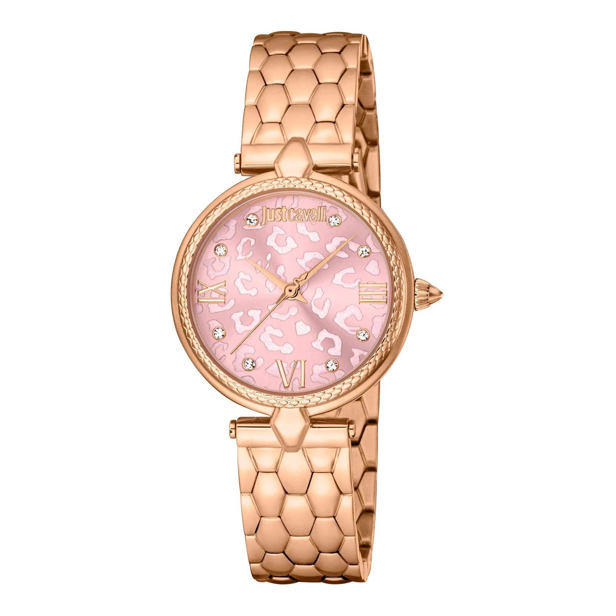 Just Cavalli Donna Leopardo Rose Gold Pink