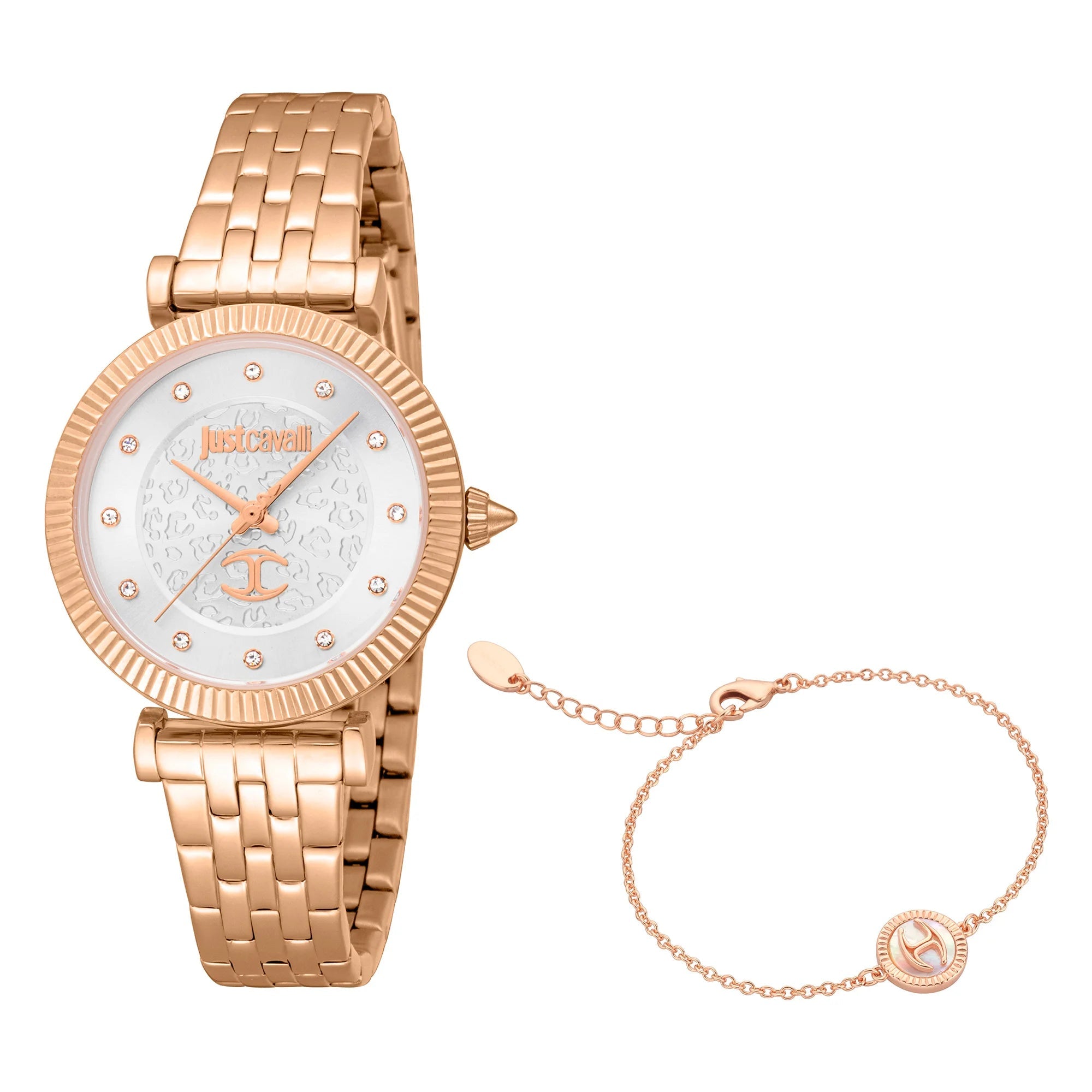 Just Cavalli Unleashed Rose Gold Silver
