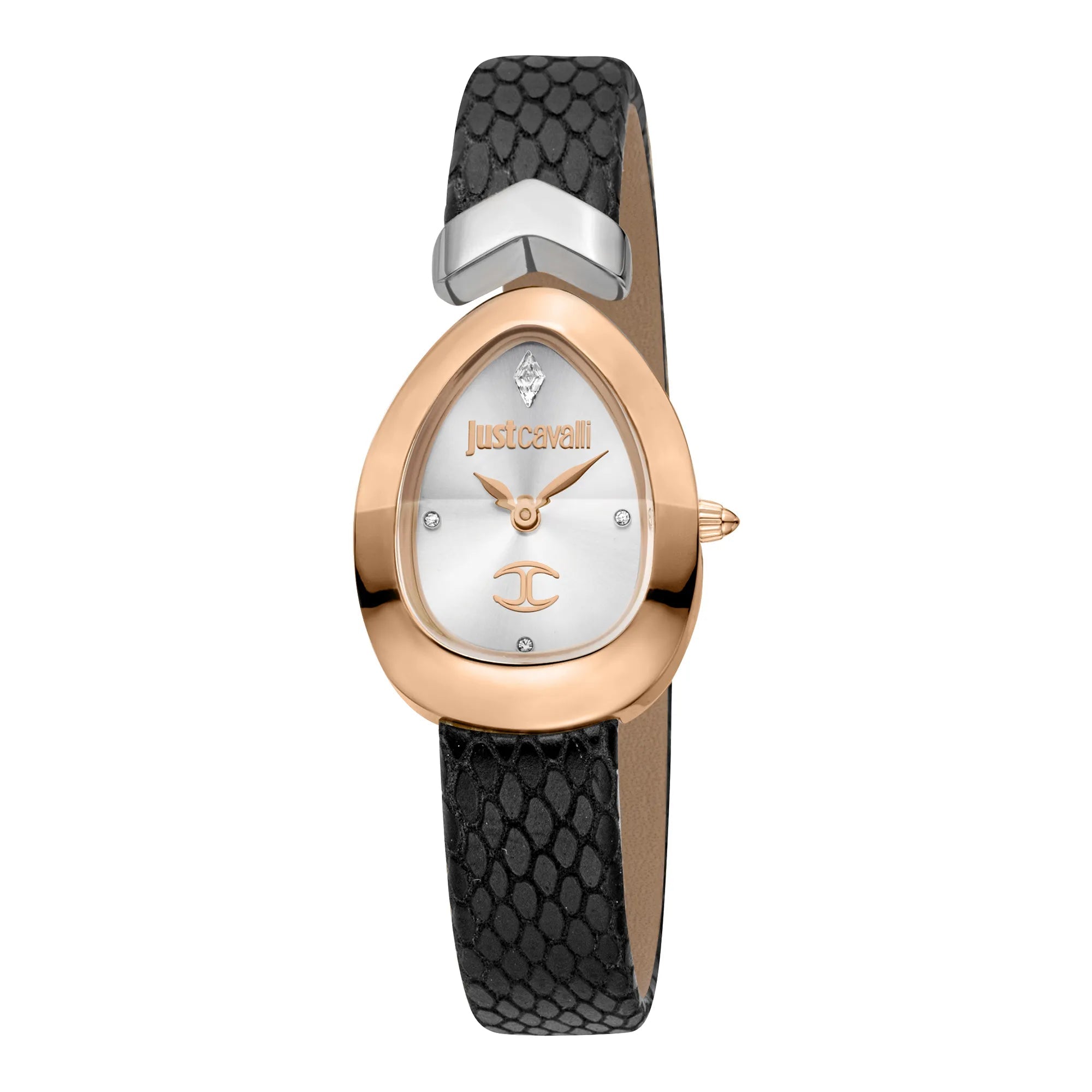 Just Cavalli Diversa Snake Black Rose Gold