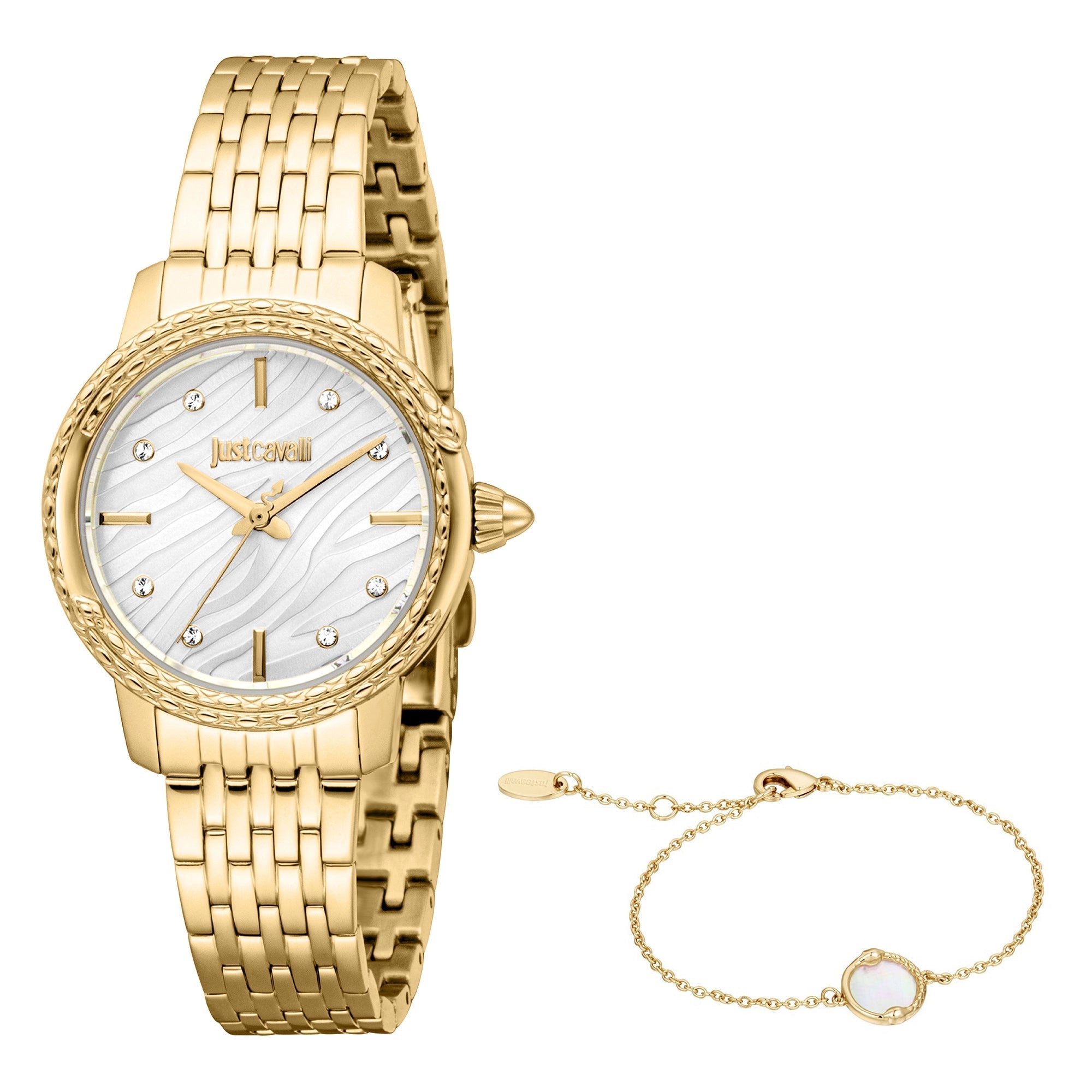 Just Cavalli Euforia Snake Yellow Gold Silver