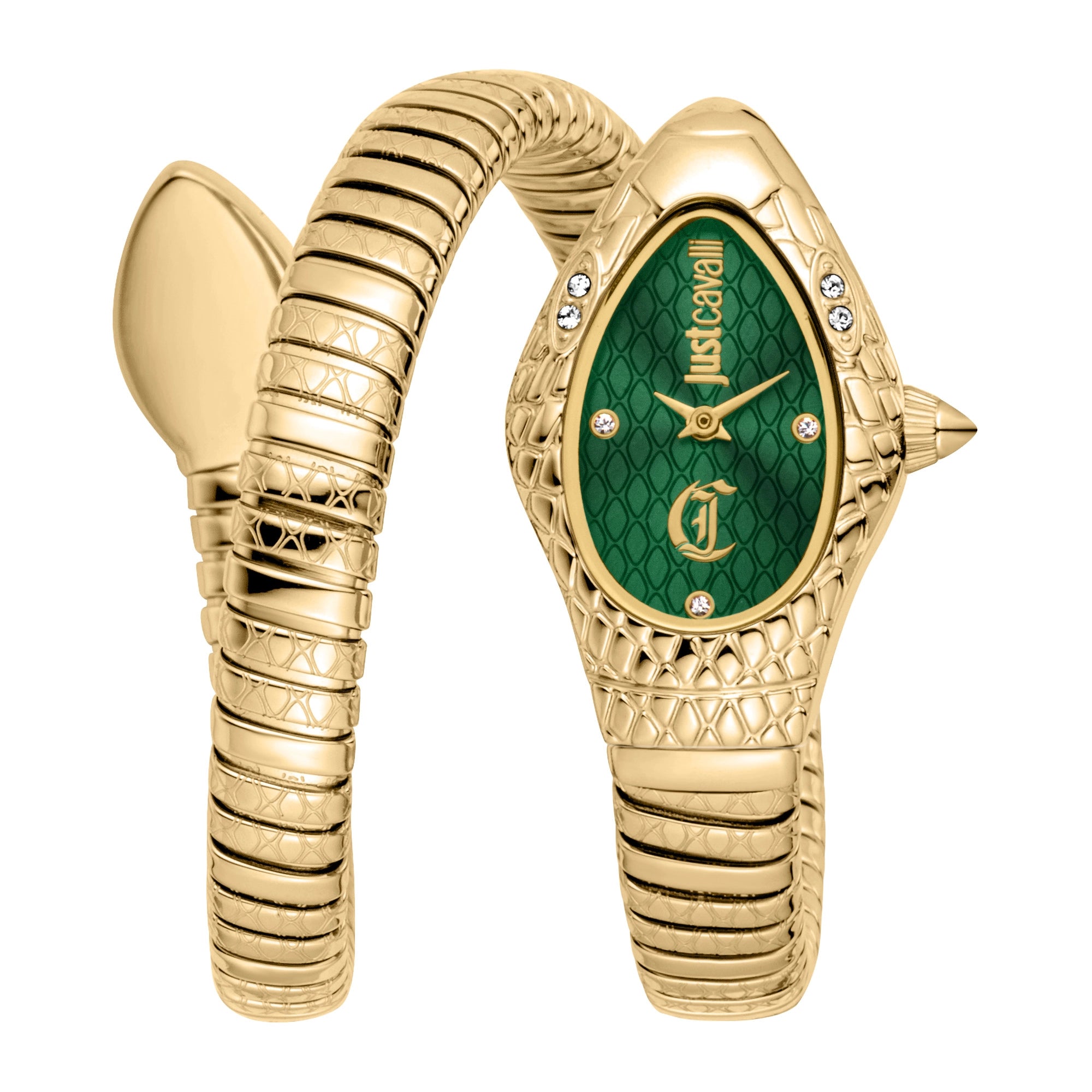 Just Cavalli Vetra Yellow Gold Green