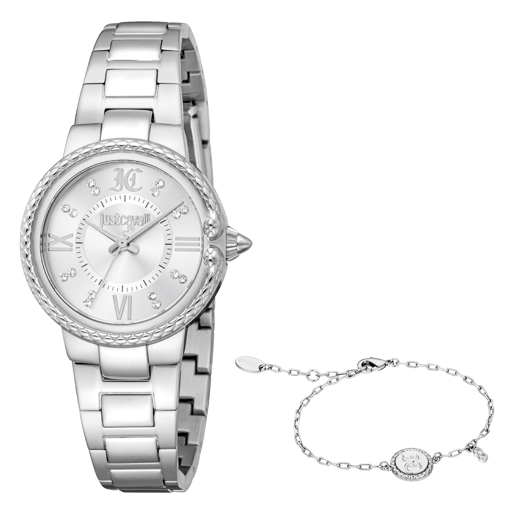 Just Cavalli Primavera Snake Silver