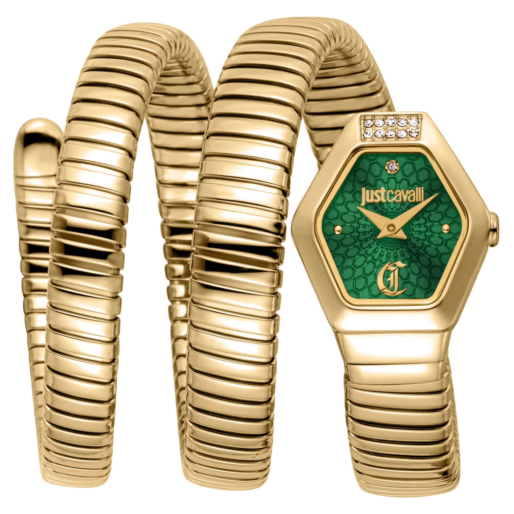 Just Cavalli Romina Yellow Gold Green
