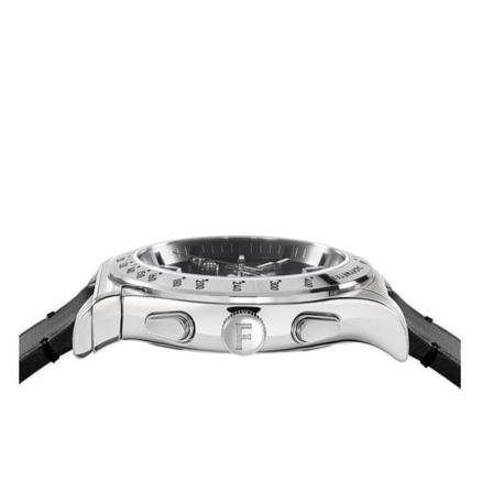 Salvatore Ferragamo 1927 Chrono Analog Black Dial Black Leather Strap Watch For Men Sfkz00123