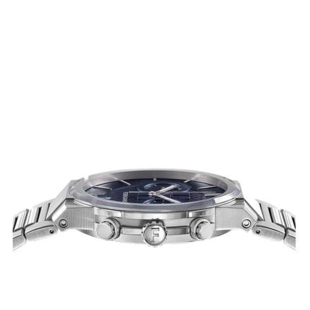 Salvatore Ferragamo Sapphire Chrono Blue Dial Silver Steel Strap Watch For Men Sfme01123