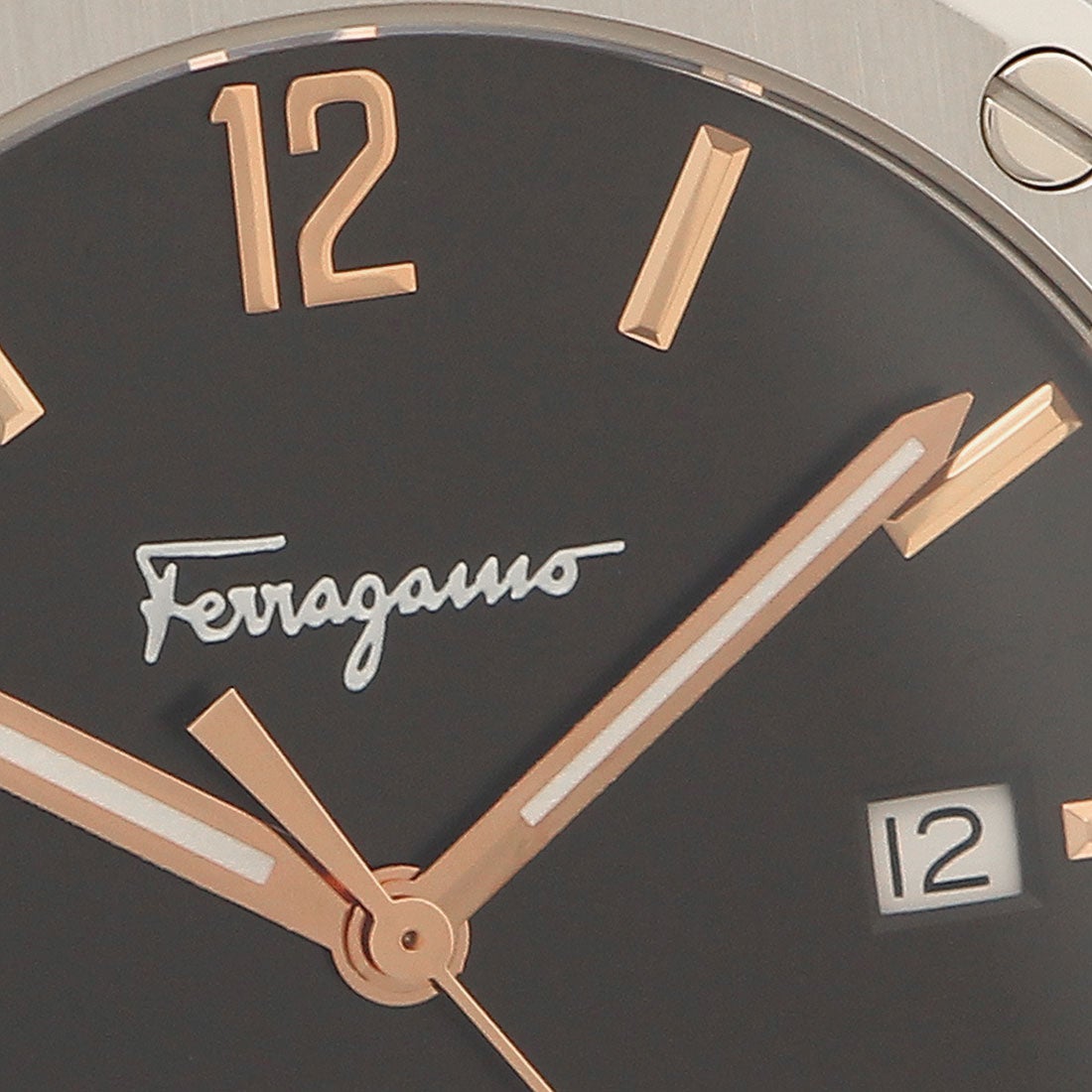 Salvatore Ferragamo F 80 Classic Black Dial Silver Steel Strap Watch For Men Sfdt02423