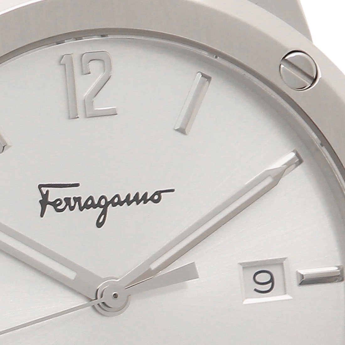 Salvatore Ferragamo F 80 Classic Silver Dial Silver Steel Strap Watch For Men Sfdt02223