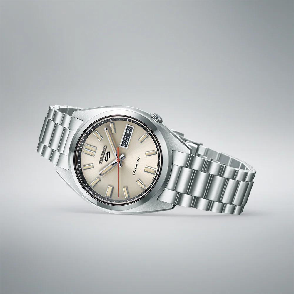 Seiko 5 Automatisk Ivory Urtavla Rostfritt stål Men' Klocka Srpk91K1