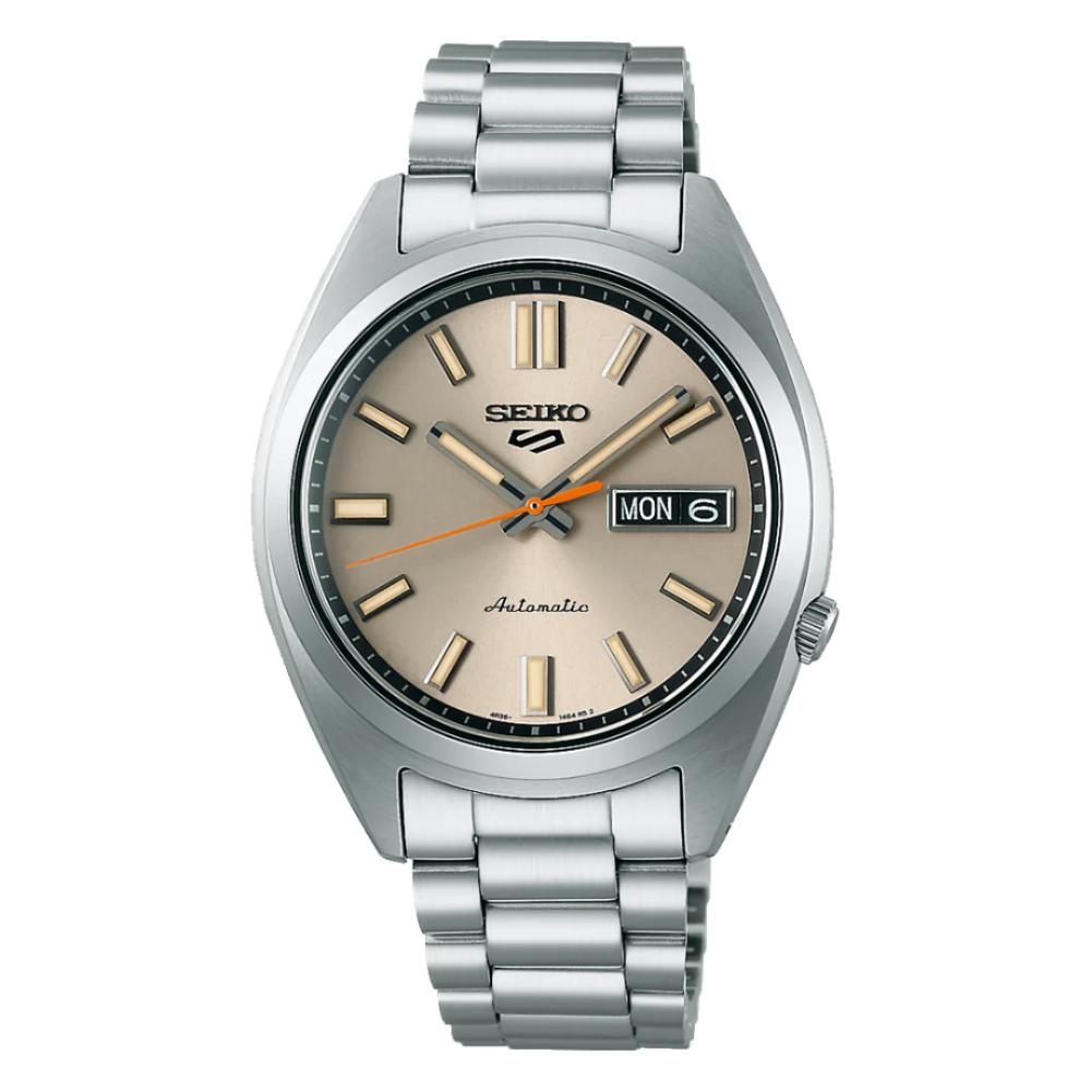 Seiko 5 Automatisch Ivory Wijzerplaat Roestvrij staal Men' Horloge Srpk91K1