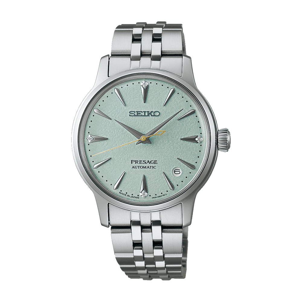 Seiko Presage Zilver Roestvrij staal Band Women Horloge Srpl63J1