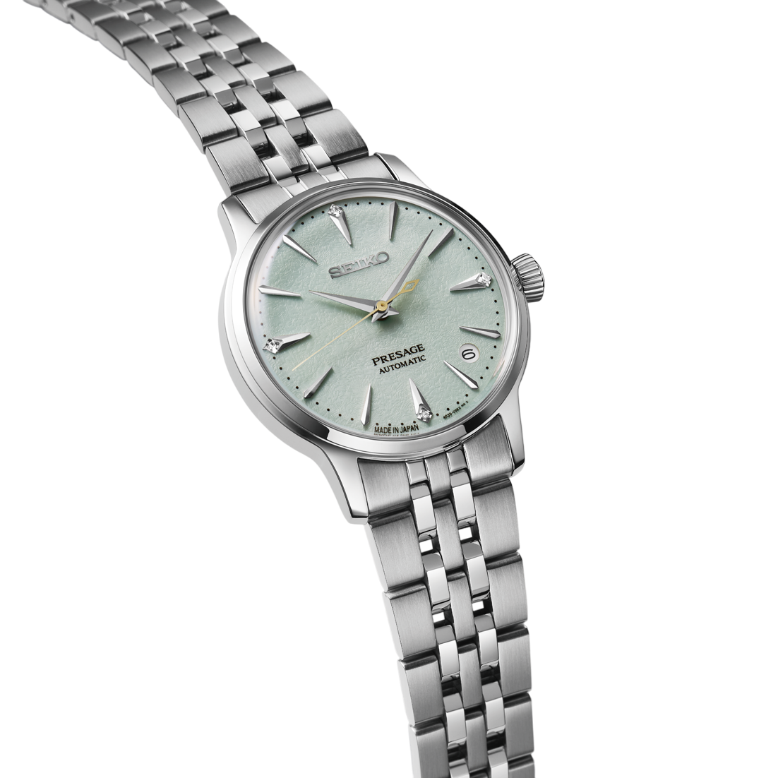 Seiko Presage Zilver Roestvrij staal Band Women Horloge Srpl63J1