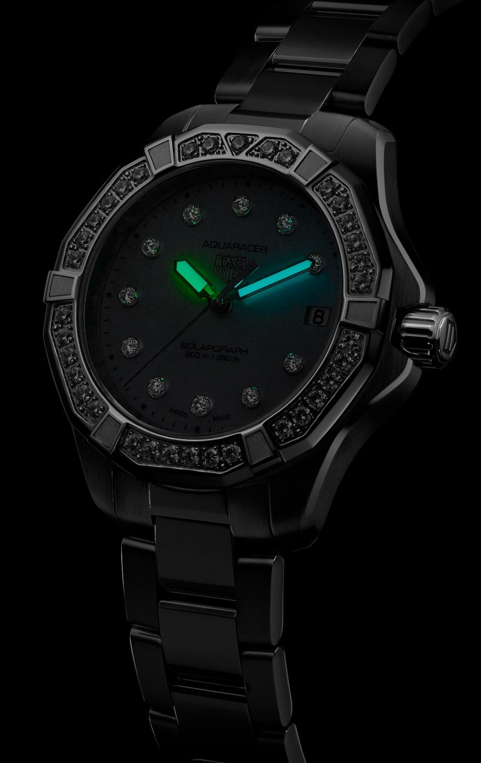 Tag Heuer Watch Aquaracer Professional 200 Solargraph 34 Wbp1314 Ba0005