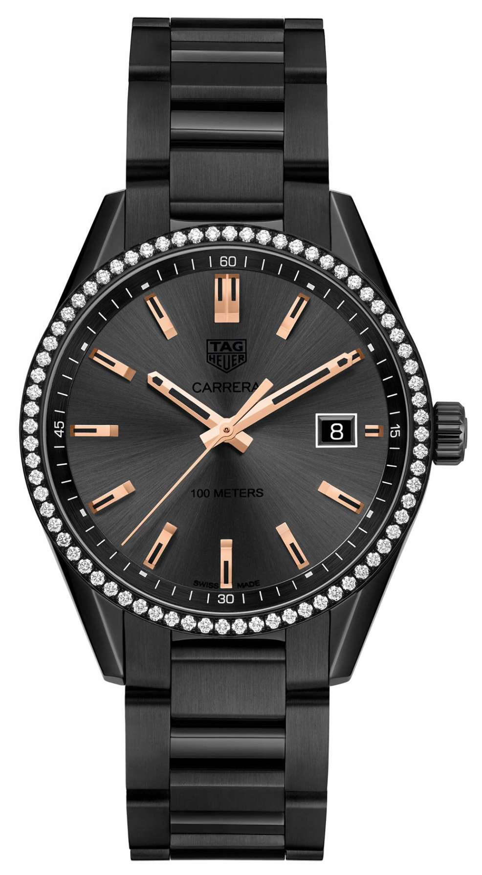 Tag Heuer Carrera Quartz 39mm Watch For Women War1115 Ba0602