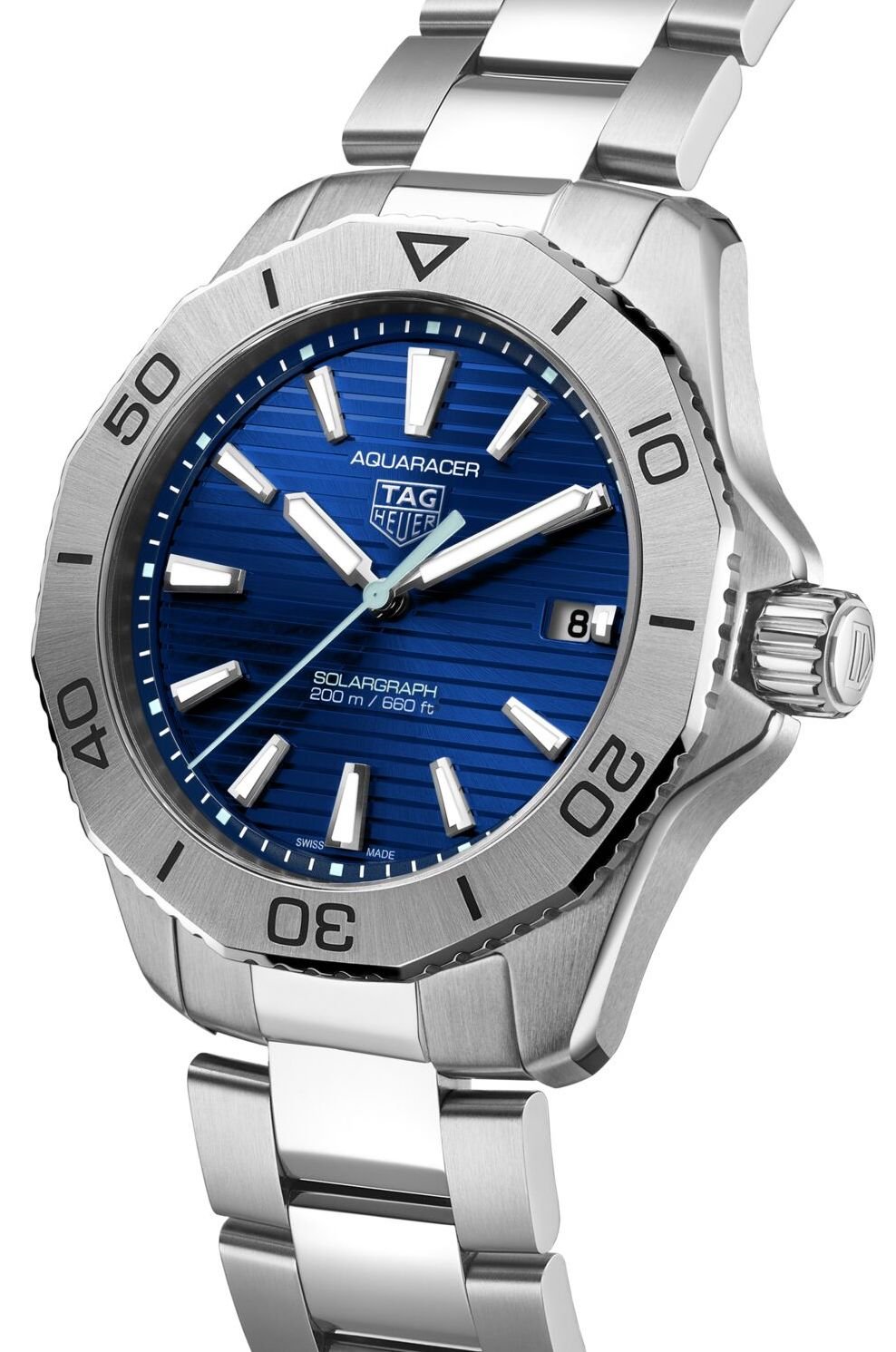 Tag Heuer Watch Aquaracer Professional 200 Solargraph Blue Wbp1113 Ba0000