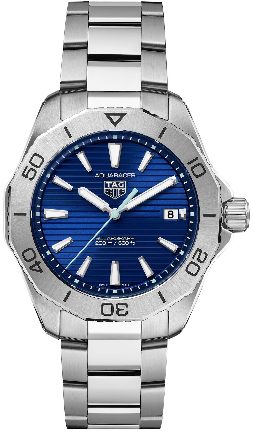 Tag Heuer Watch Aquaracer Professional 200 Solargraph Blue Wbp1113 Ba0000