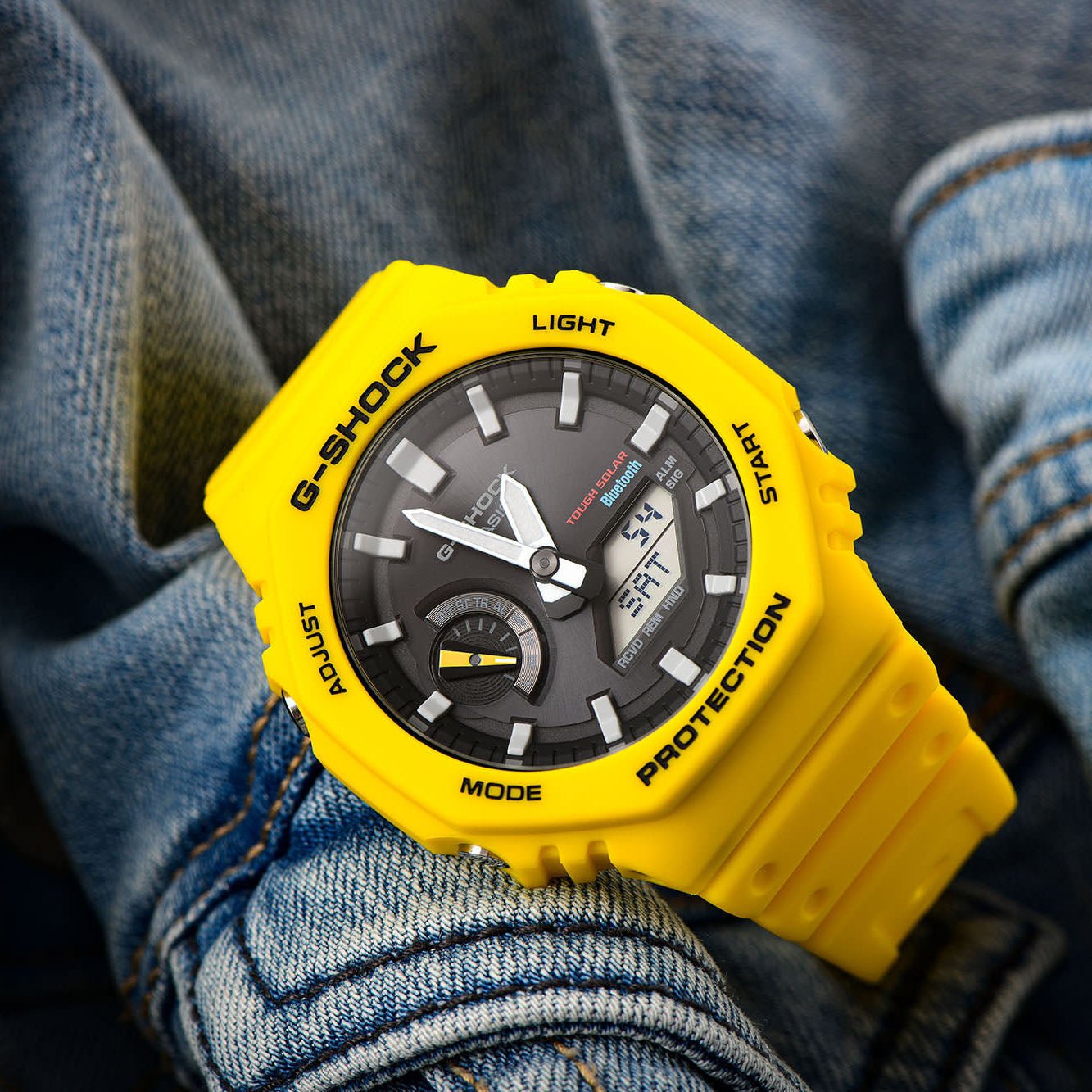 Casio G Shock Mens Yellow Watch Ga B2100c 9aer