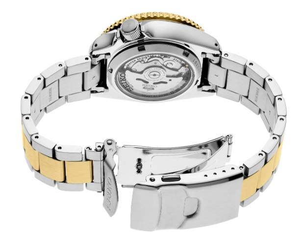 Herren Bicolor Seiko 5 Taucher Uhr New Srpk24