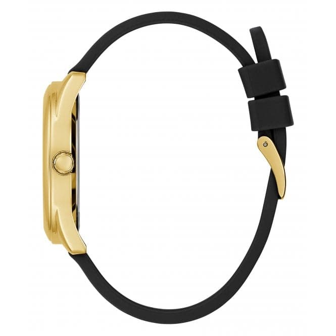 Guess Watches Ladies Cubed Gold Tone Watch Gw0665l1
