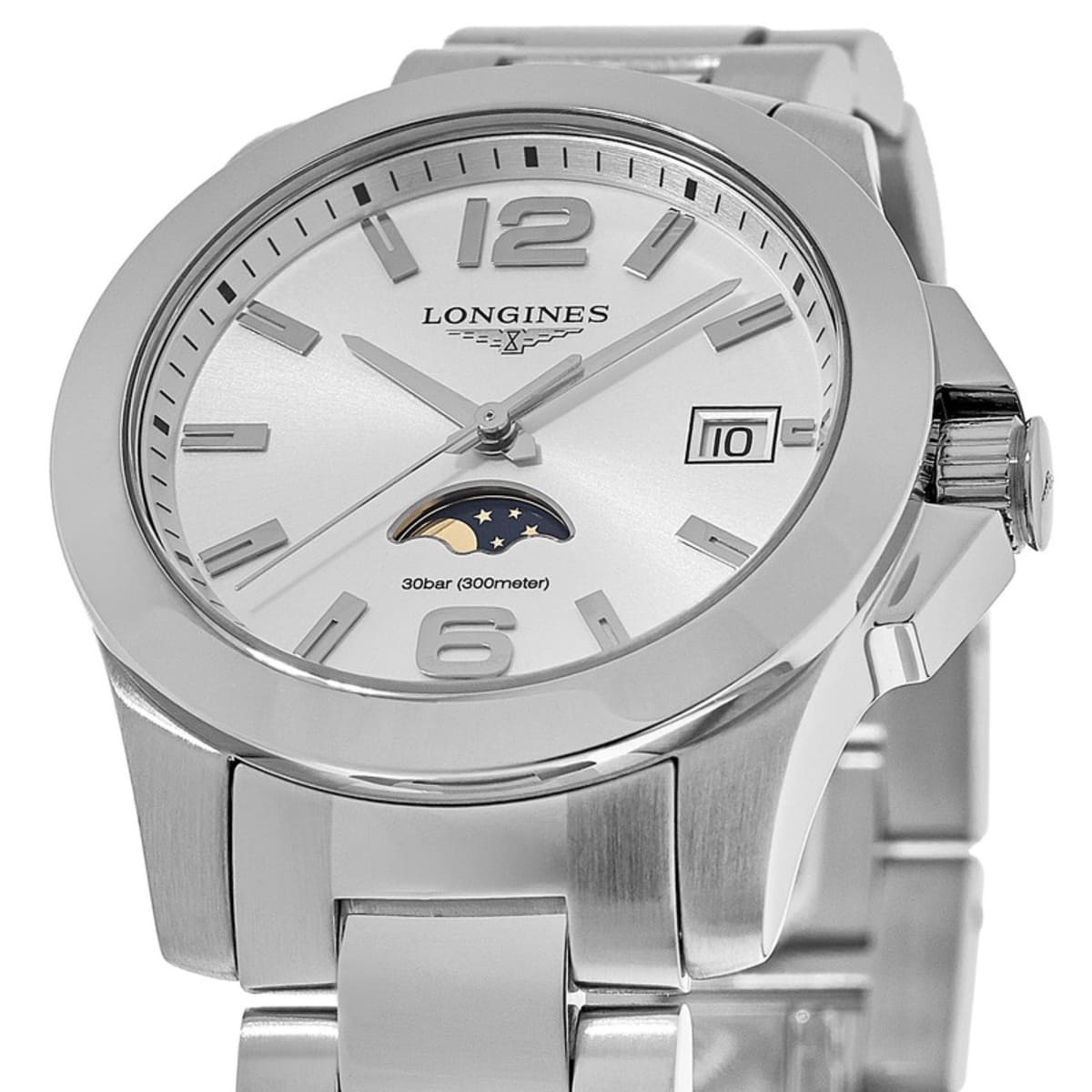 Longines Conquest Silver Dial L3.381.4.76.6