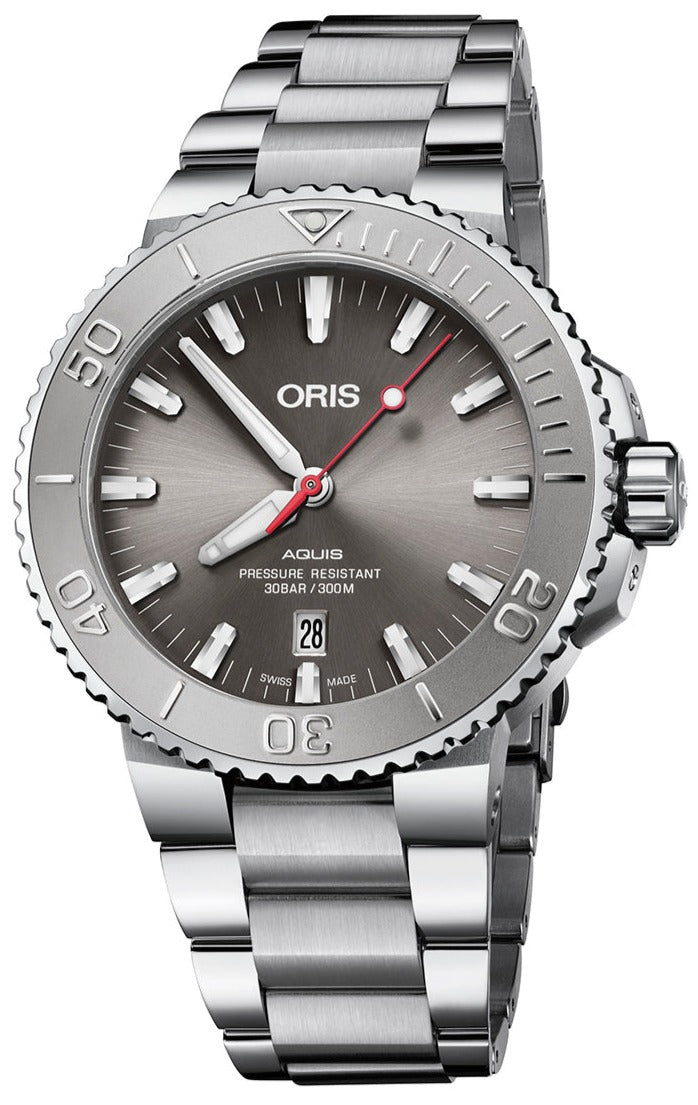 Oris Aquis Date Relief Grey Dial 0173377304153-0782405PEB