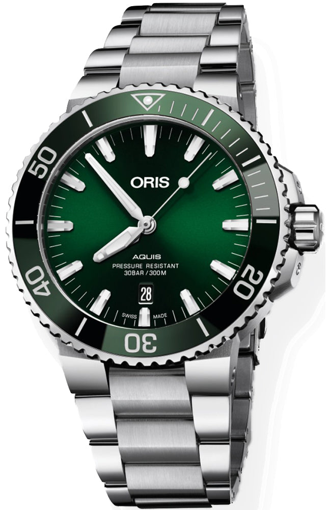 Oris Aquis Date Green Dial 0173377304157-0782405PEB