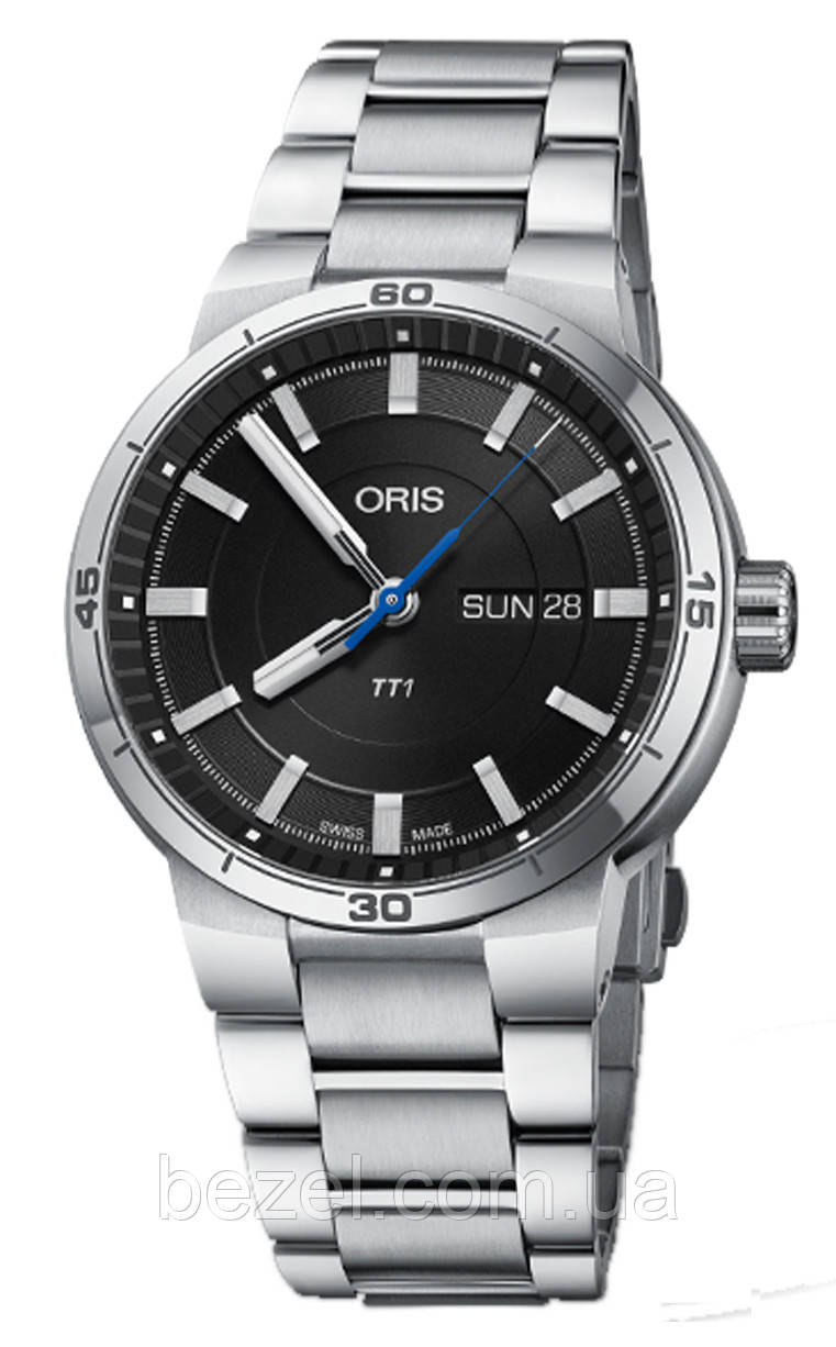 Oris TT1 Day Date Black Dial 0173577524154-0782408