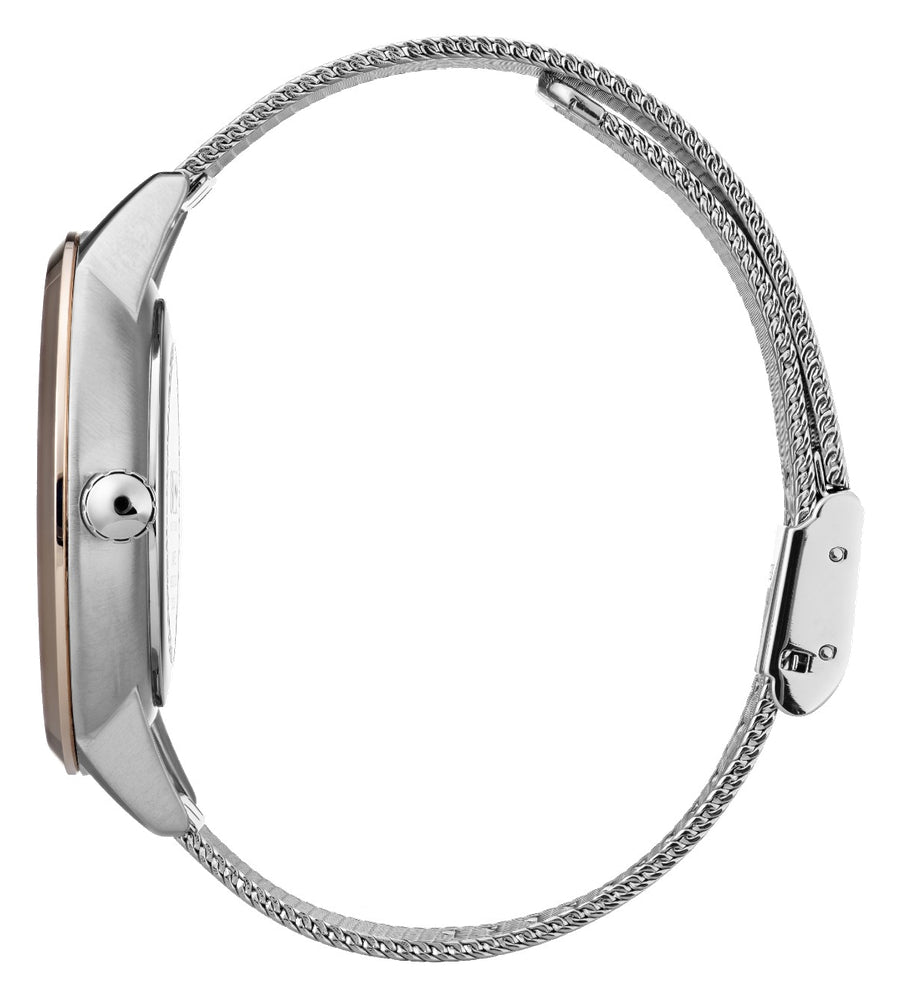Hugo Boss Womens 1502423 Symphony Rose Gold Tone Stainless Steel Mesh Watch