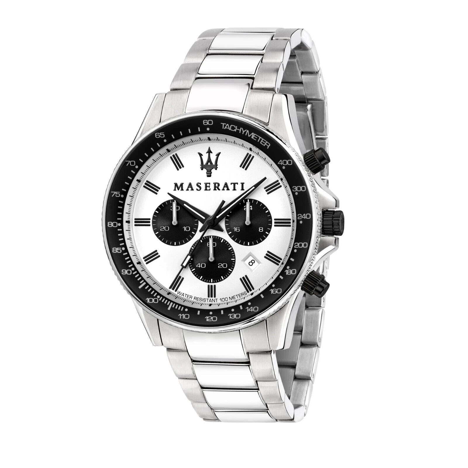 Maserati R8873640003 Sfida Chrono Mens Silver Watch